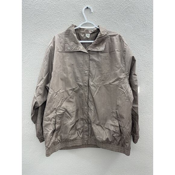 Womens Unbranded Jacket Size XL Pink Long Sleeve Snap Button Up Windbreaker - Picture 1 of 16